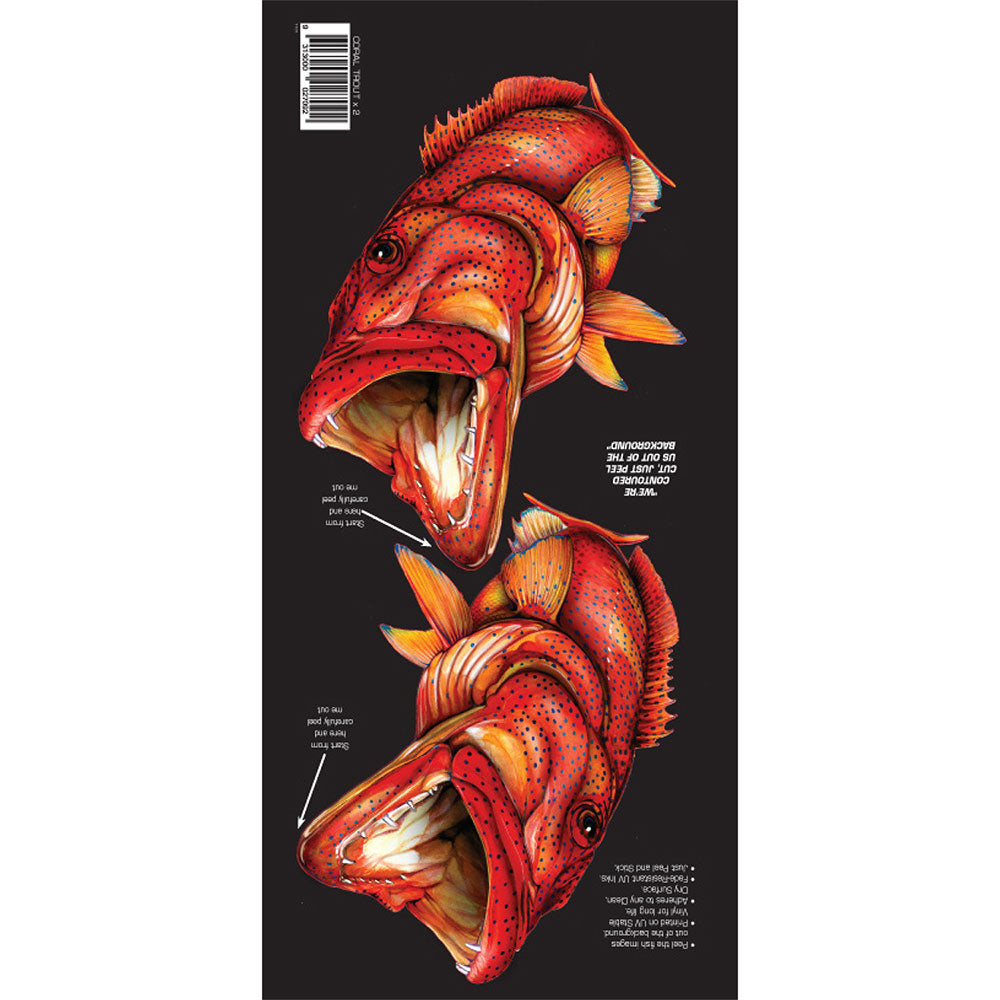 レトロスタイルのデュアルボートフィッシュスティッカ(小)