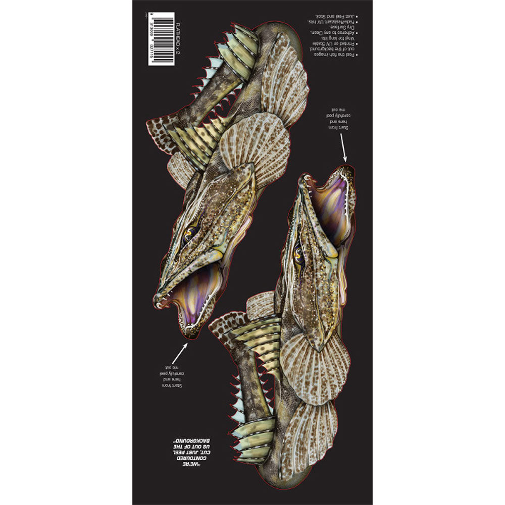 レトロスタイルのデュアルボートフィッシュスティッカ(小)