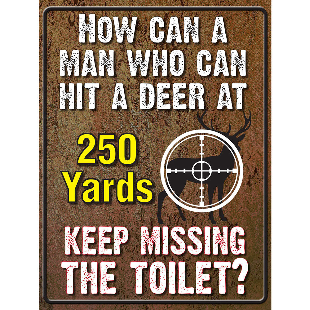 Schweres Blechschild aus Stahl (30 x 40 cm)