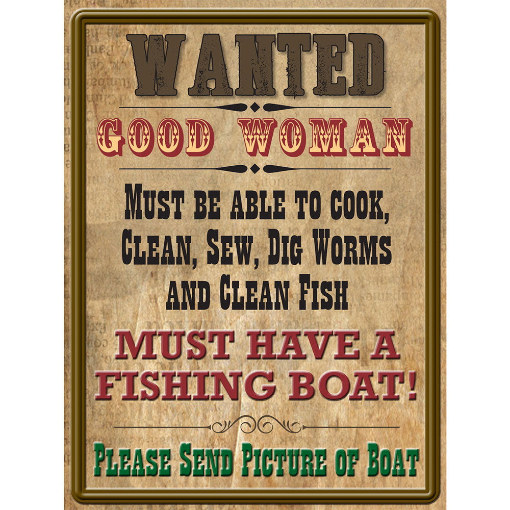 Schweres Blechschild aus Stahl (30 x 40 cm)