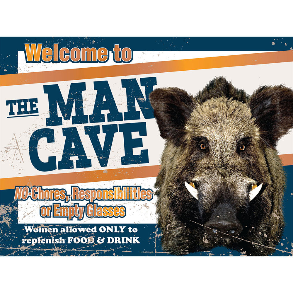 Schweres Blechschild aus Stahl (30 x 40 cm)