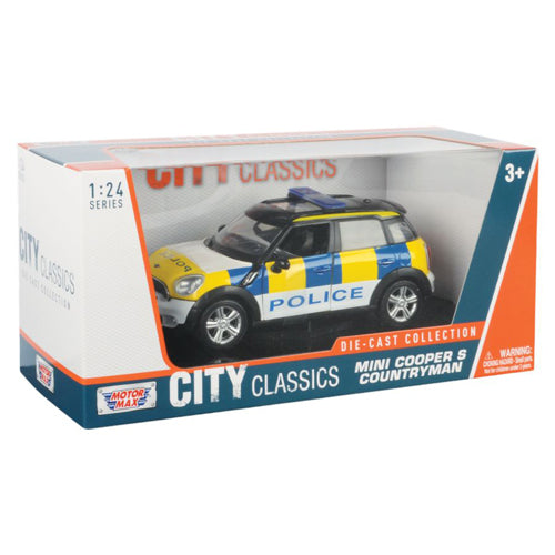 Mini Cooper S Countryman Police Car 1:24