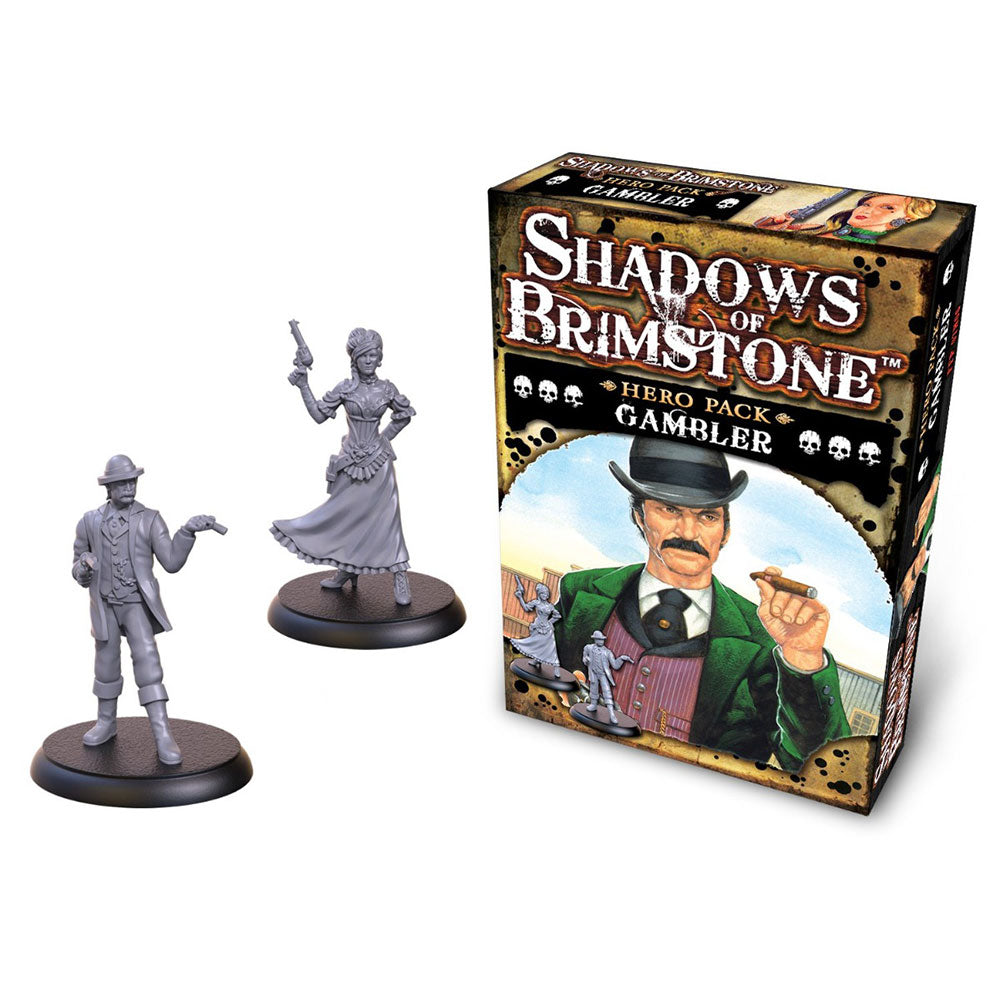Miniatur-Heldenpaket „Shadows of Brimstone“.