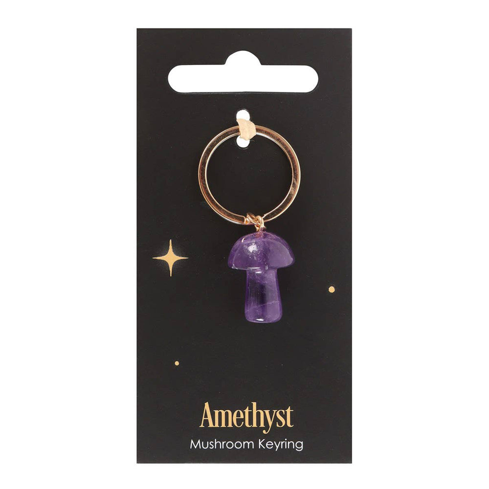 Amethyst Mushroom Keyring