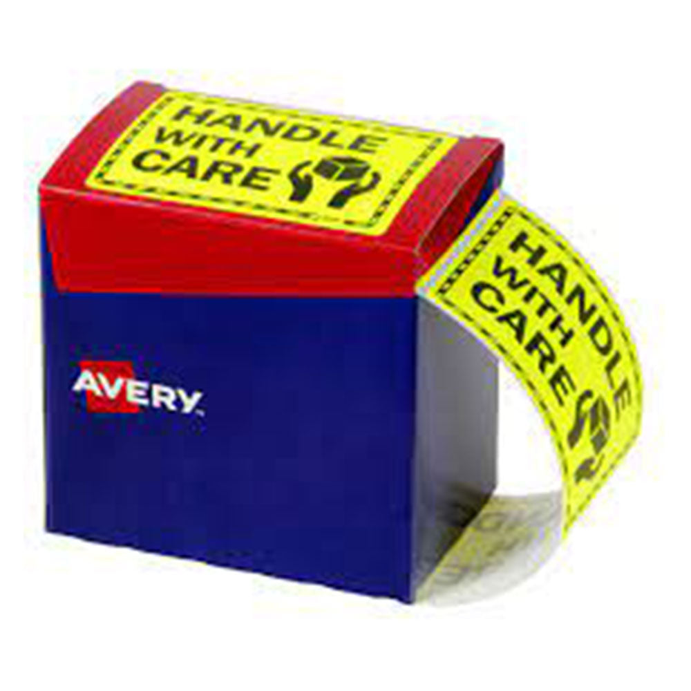 Rótulo amarelo Avery Fluoro 750/Roll (75x100mm)