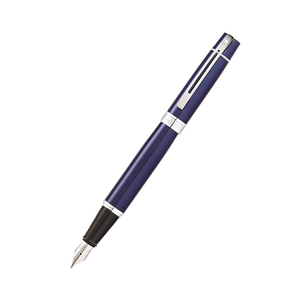 300 blau lackierter/verchromter Stift
