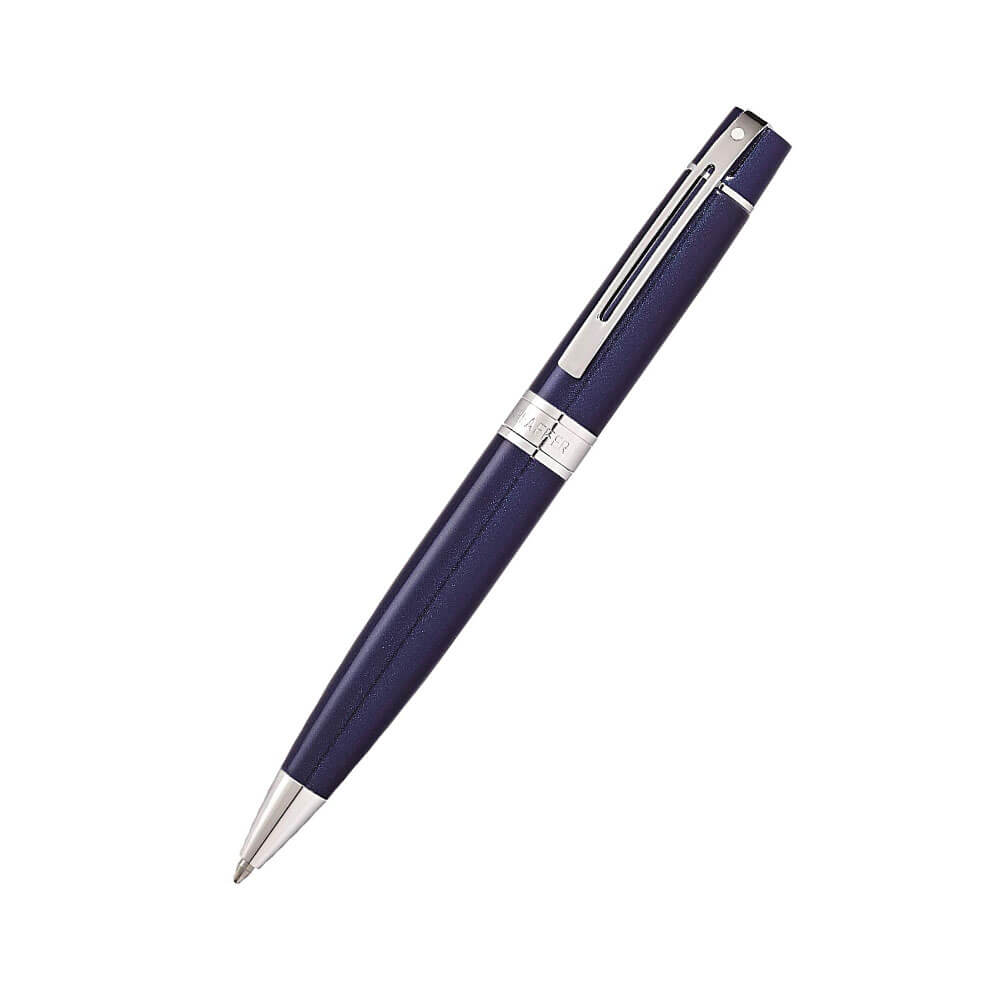 300 blau lackierter/verchromter Stift