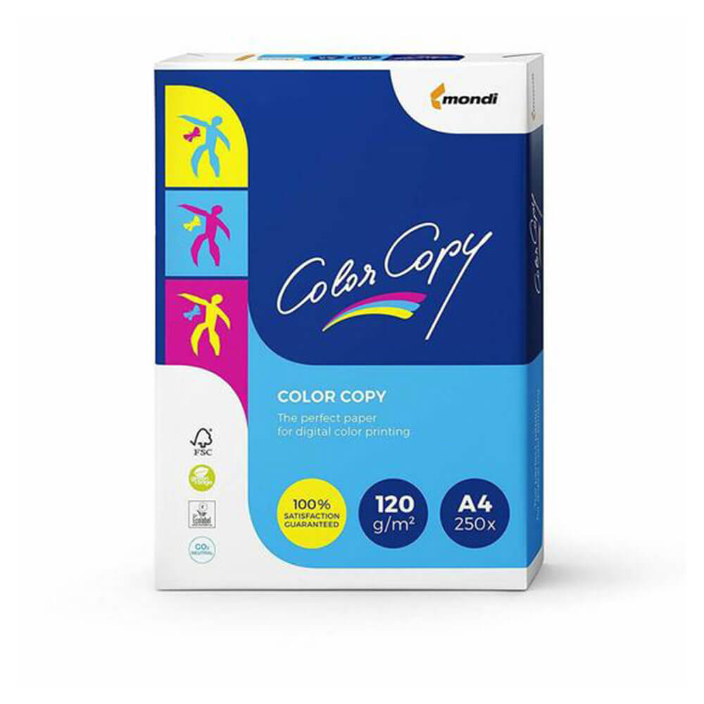 Papel de cópia colorida branca 250pk a4