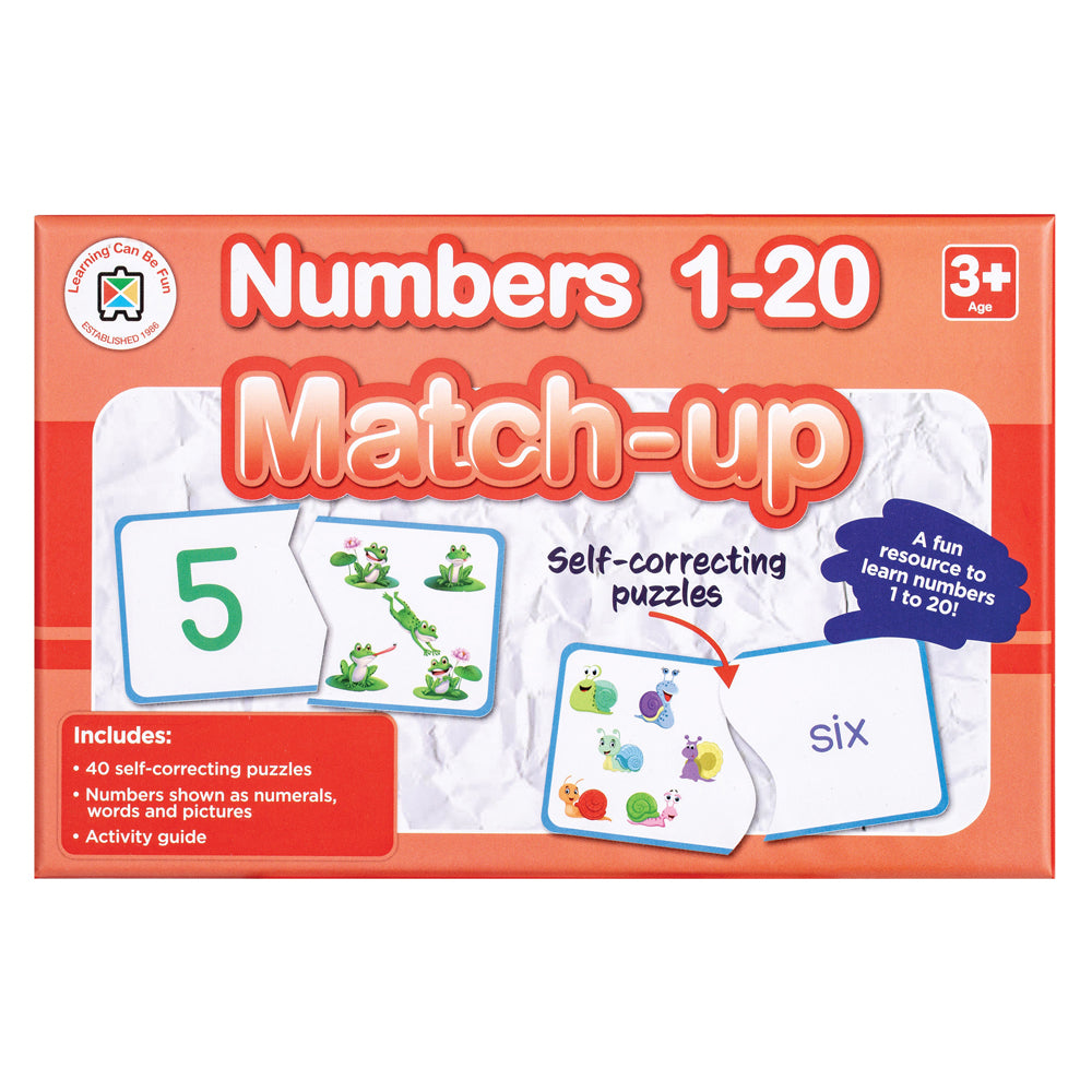 Numbers 1-20 Match-up Educational Game