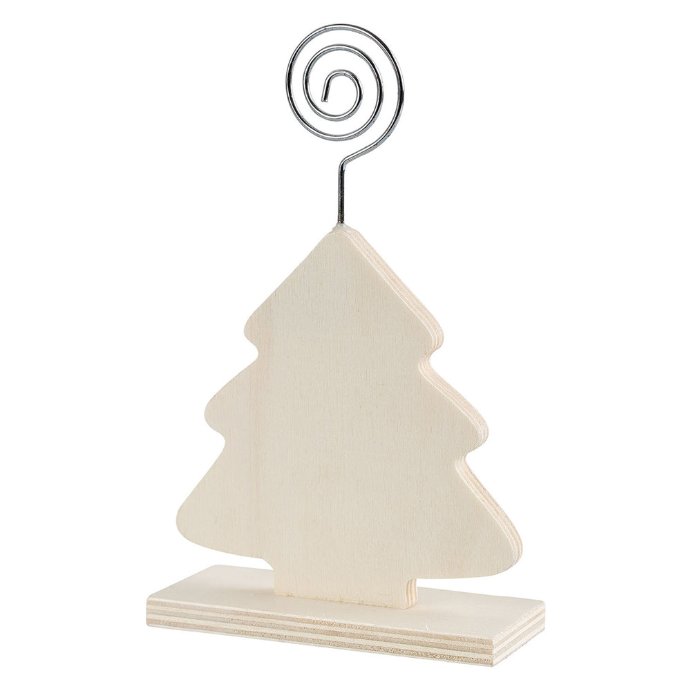 Wooden Stand with Photo Holder Tree