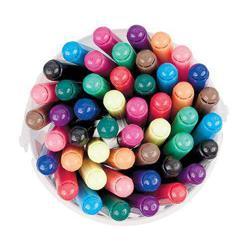 School Colours Thick Markers 48pcs