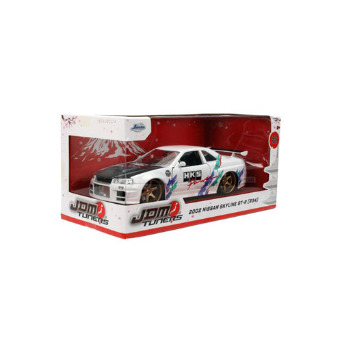 JDM Tuners 2002 Nissan Skyline GTR R34 1:24 Scale Vehicle