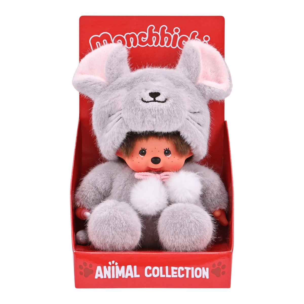 Monchhichi Sitting Mouse (with Animal Box) Plush Toy
