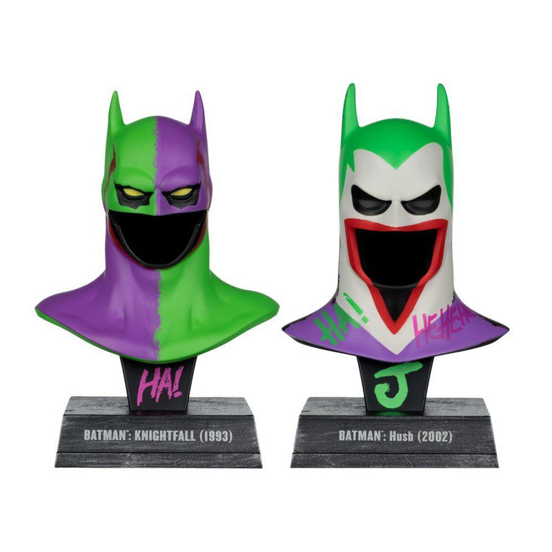 Batman Hush & Knightfall Cowl Jokerized 1:3 Gold Label 2pk