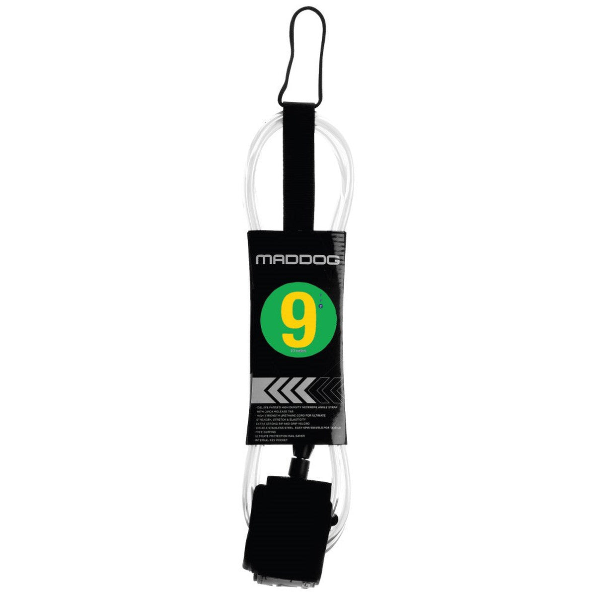 Maddog Surfboard Leash (Clear)