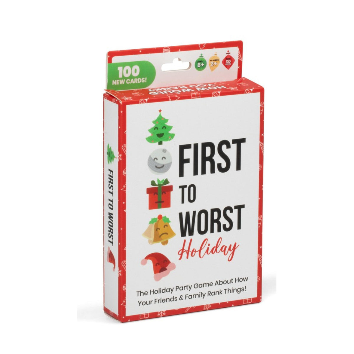 First to Worst Holiday Edition Tuck Box Party Game