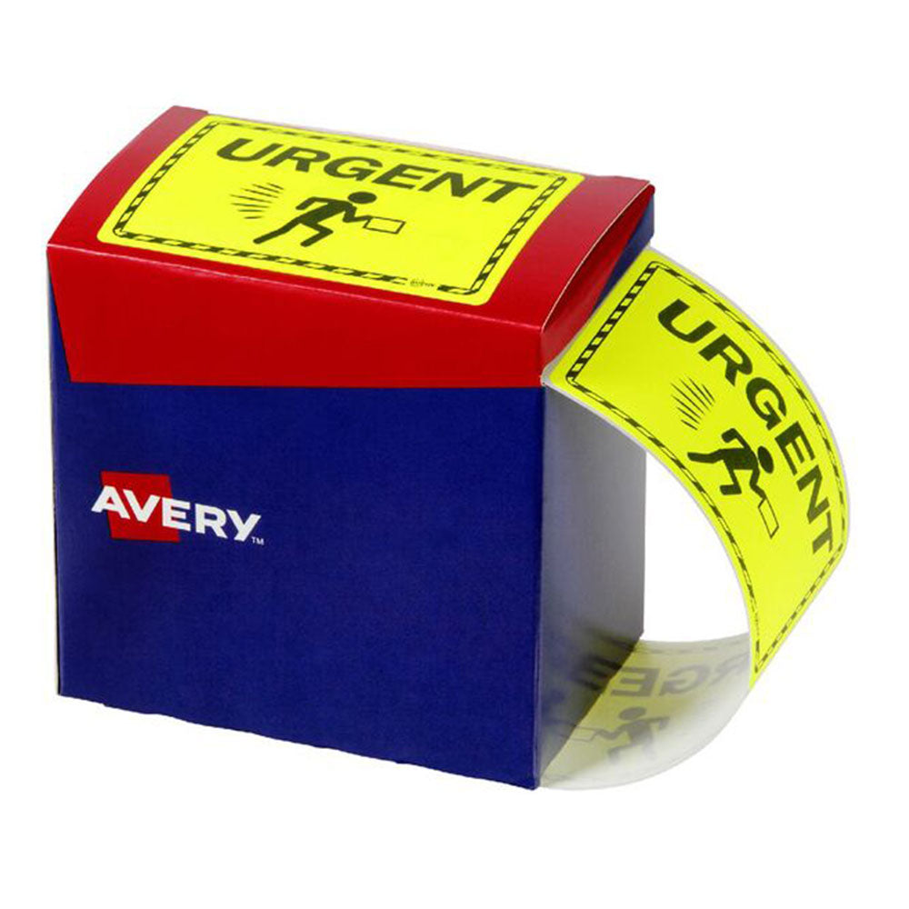 Rótulo amarelo Avery Fluoro 750/Roll (75x100mm)
